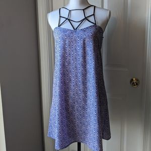 NWT Coveted purple blue sun dress medium